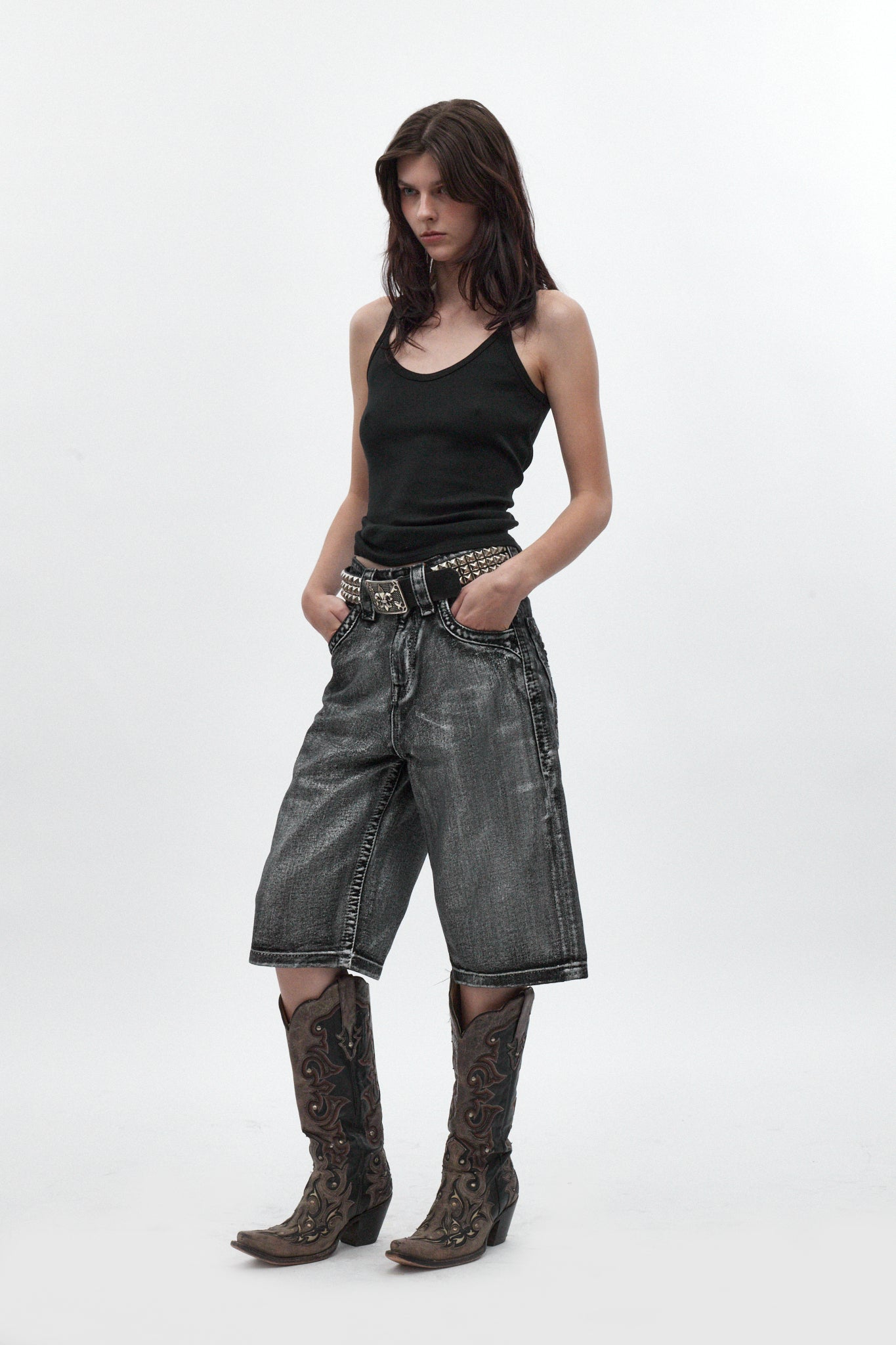 Rock Revival by Jaded London Silver Dust Shorts (W)
