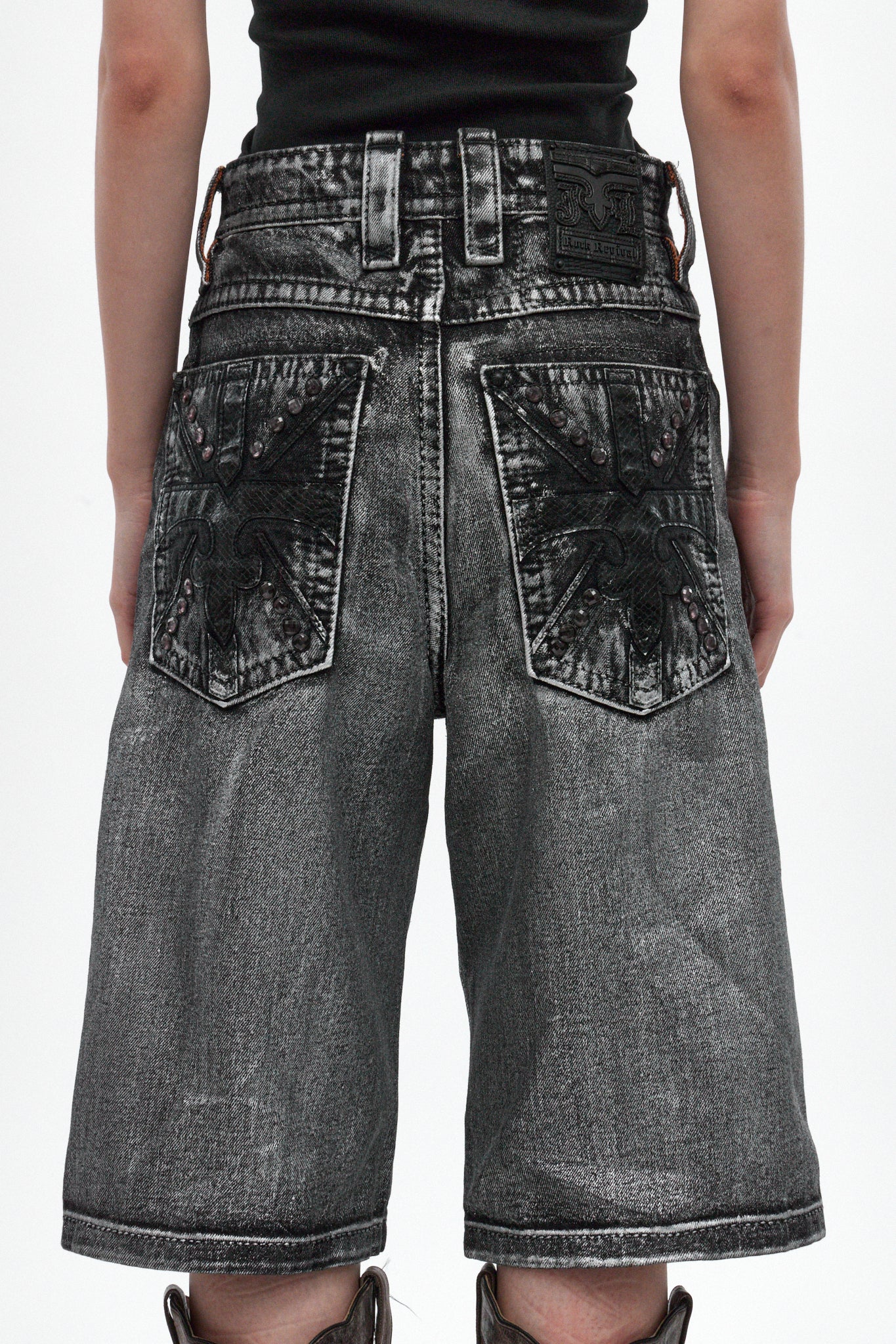 Rock Revival by Jaded London Silver Dust Shorts (W)