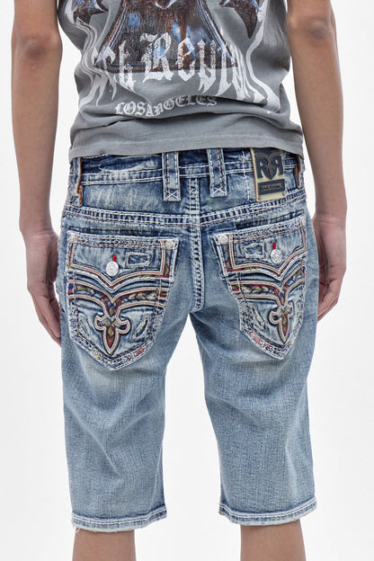 Justice Denim Shorts in Medium Blue