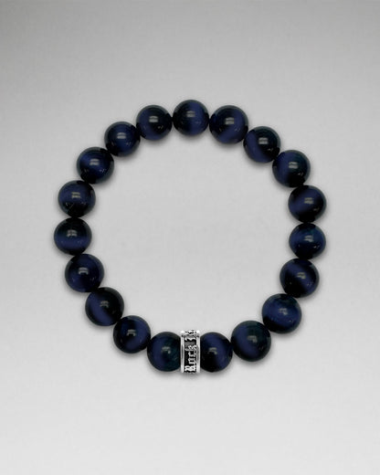 Twilight Blue Lapis Beaded Bracelet (10mm)