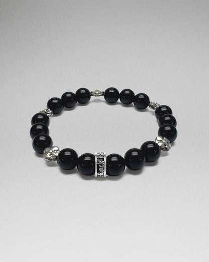 Polished Onyx Beaded Bracelet (10mm)