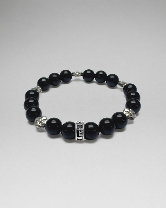 Polished Onyx Beaded Bracelet (10mm)