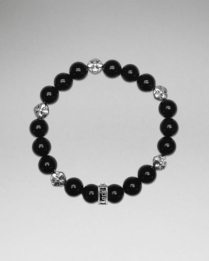 Polished Onyx Beaded Bracelet (10mm)