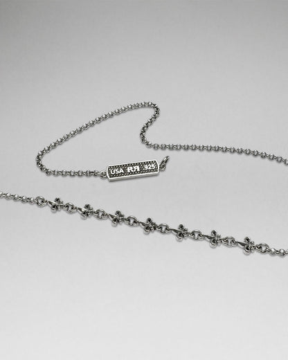 Fleur De Lis Cross Necklace