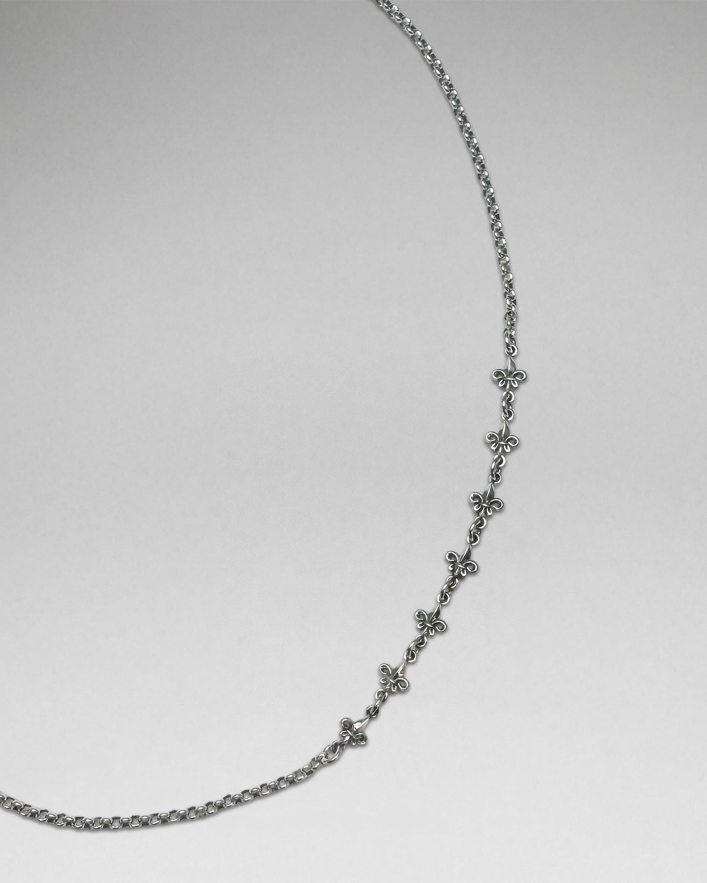 Fleur De Lis Cross Necklace