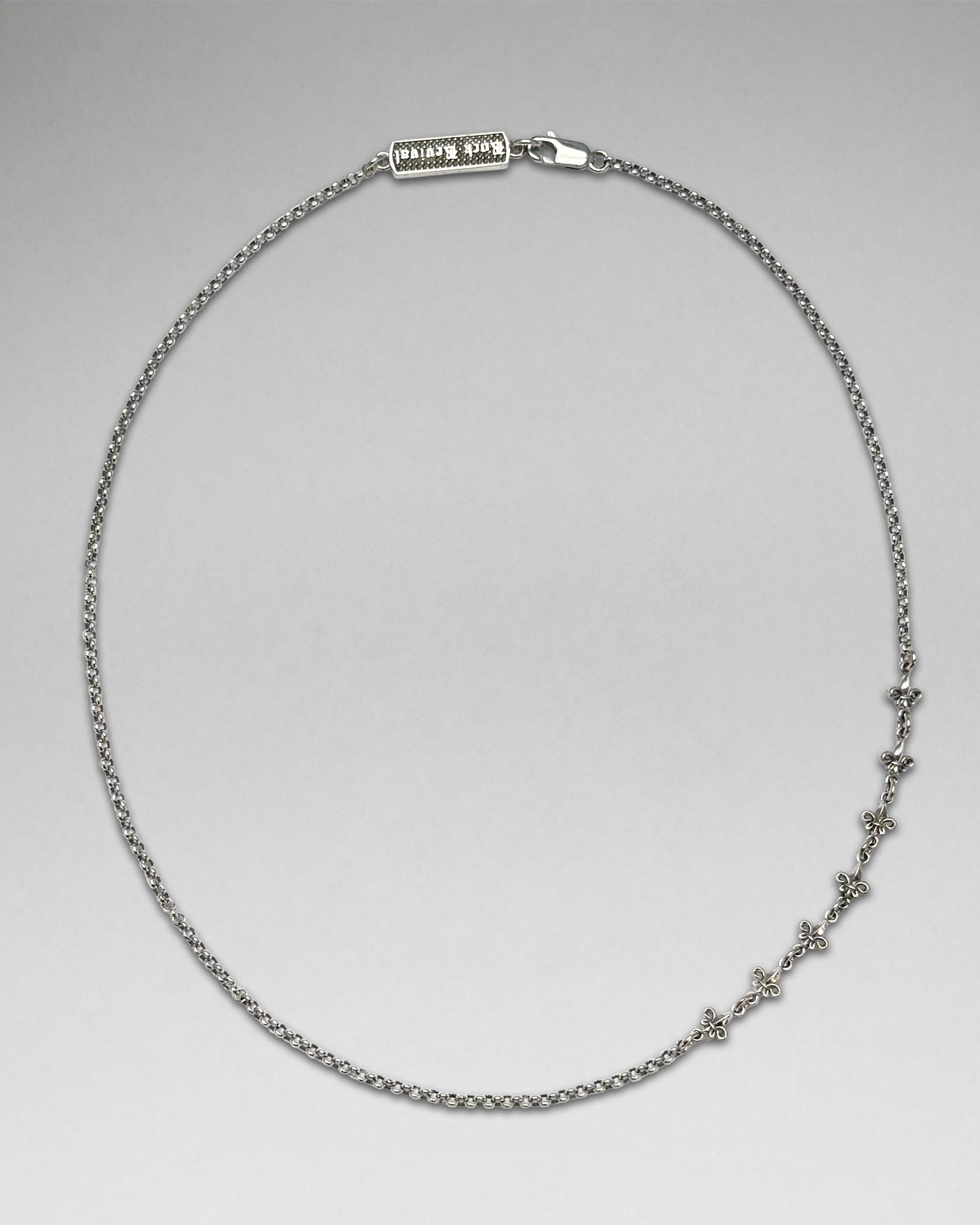 Fleur De Lis Cross Necklace