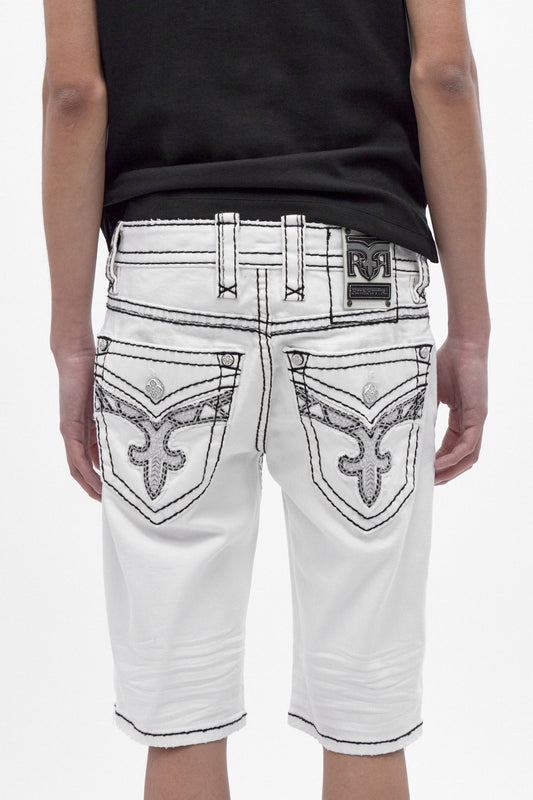 Lylee Denim Shorts in White