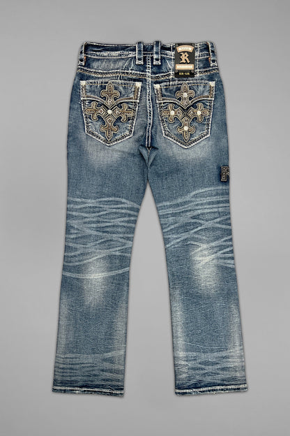Mason Bootcut Jeans in Medium Blue - GR Collection