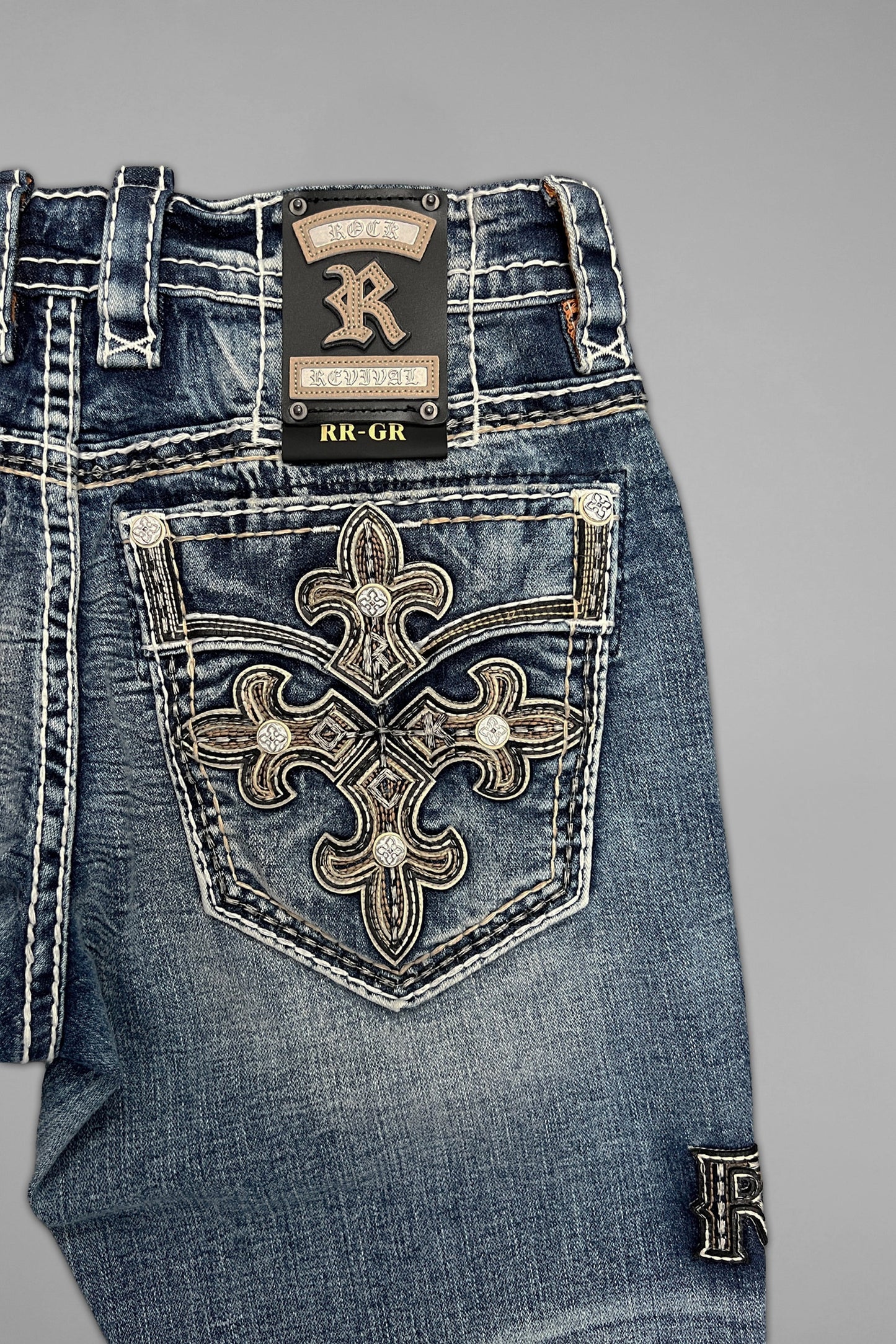 Mason Bootcut Jeans in Medium Blue - GR Collection