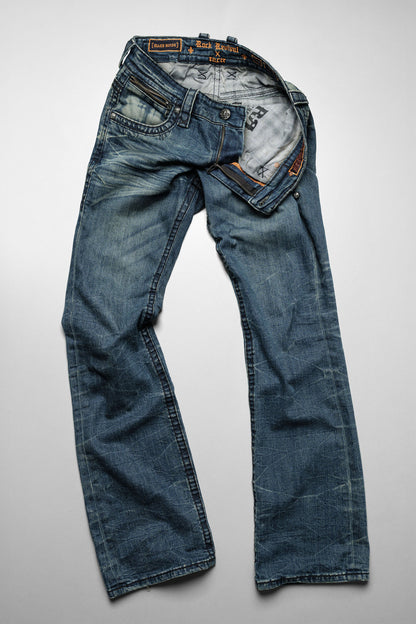 Racer X Rock Revival® Dark Bootcut Denim