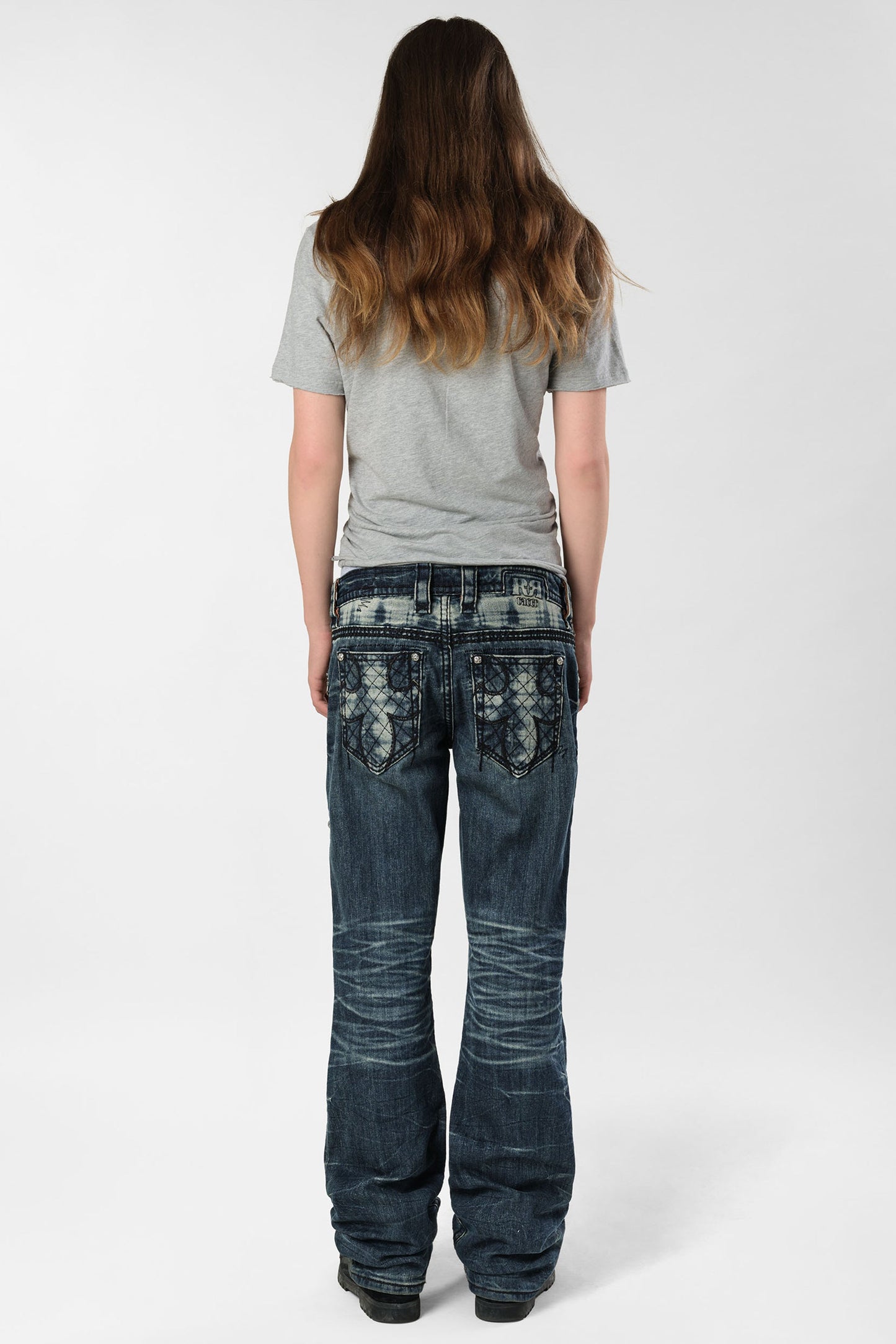 Racer X Rock Revival® Dark Bootcut Denim