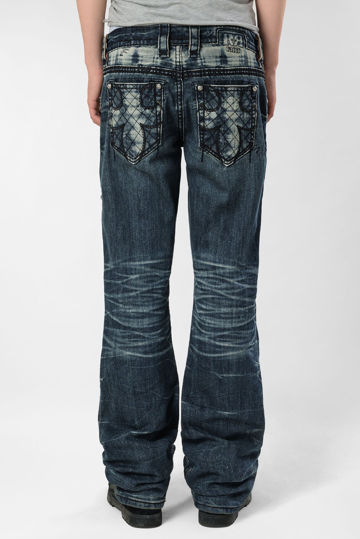 Racer X Rock Revival® Dark Bootcut Denim