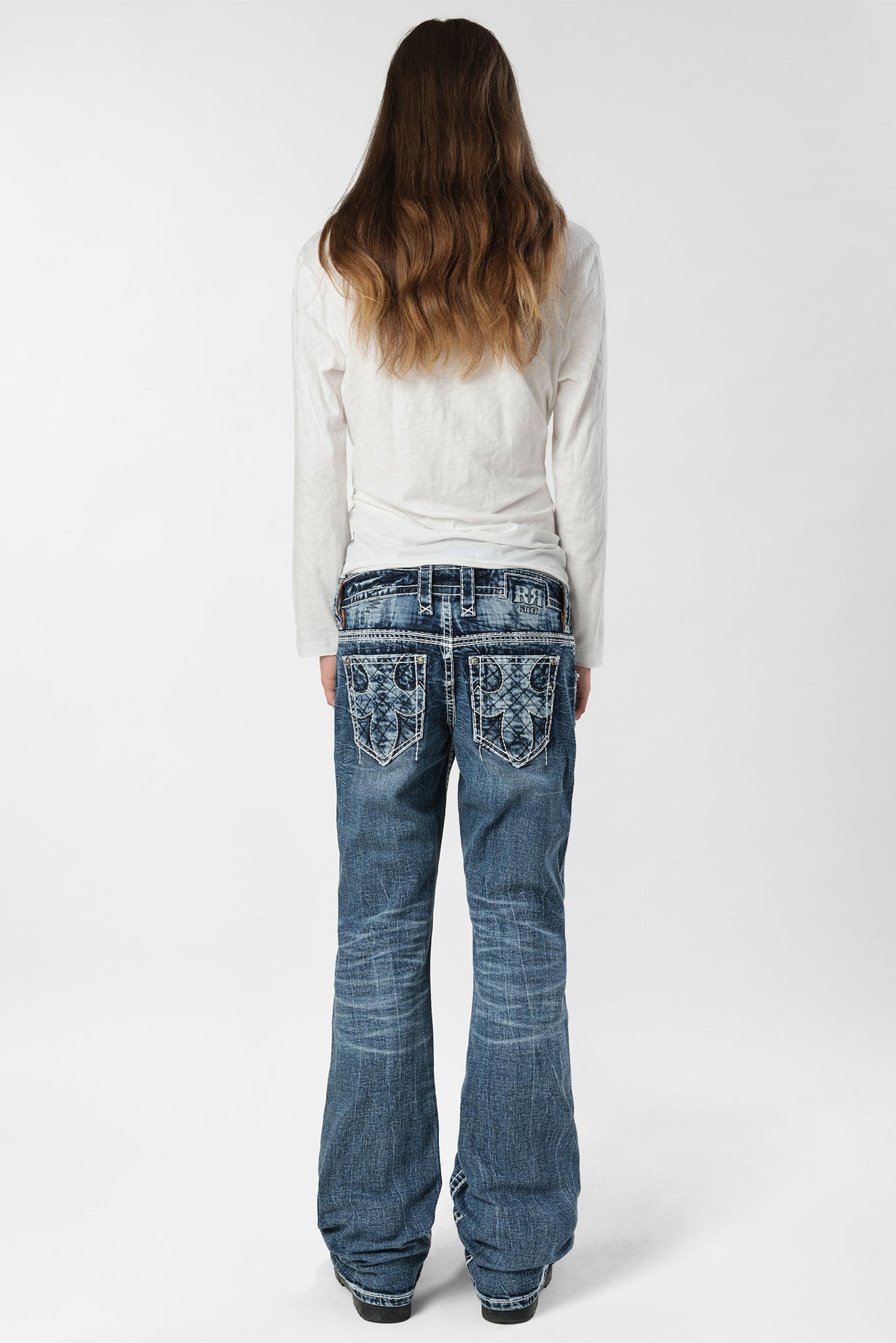 Racer X Rock Revival®  Light Bootcut Denim