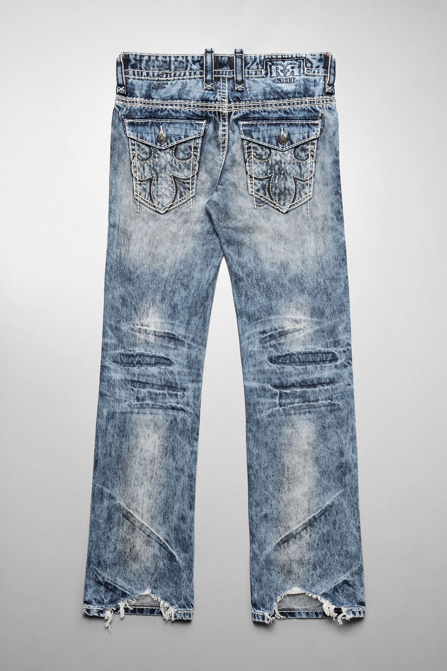 Racer X Rock Revival® Bleach Slim Denim