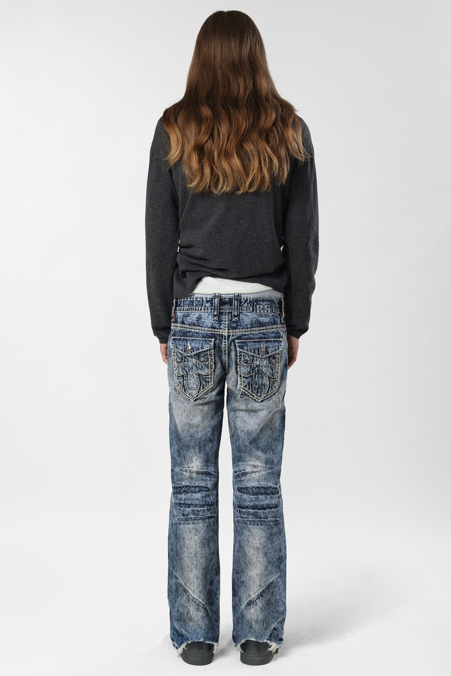 Racer X Rock Revival® Bleach Slim Denim