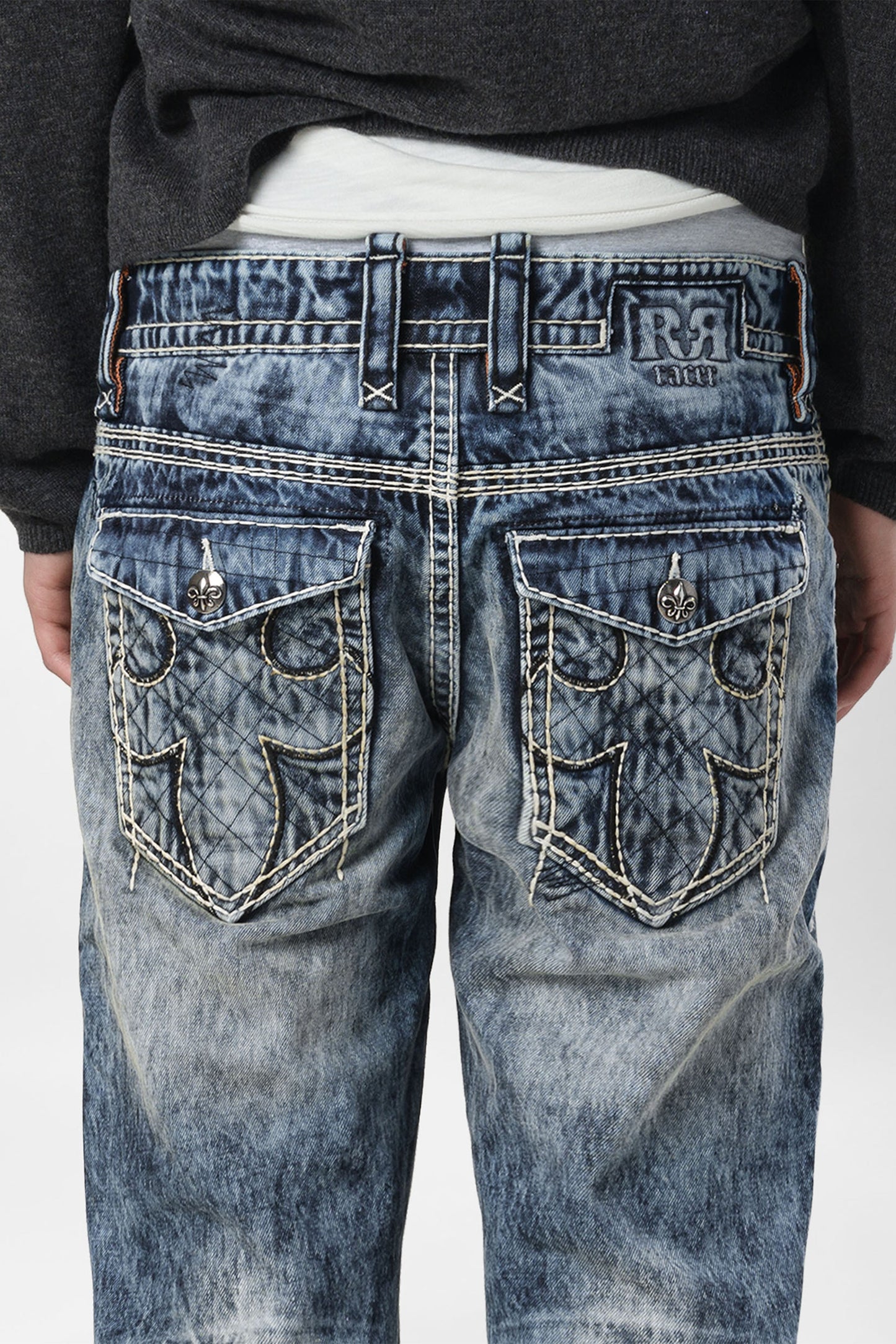 Racer X Rock Revival® Bleach Slim Denim