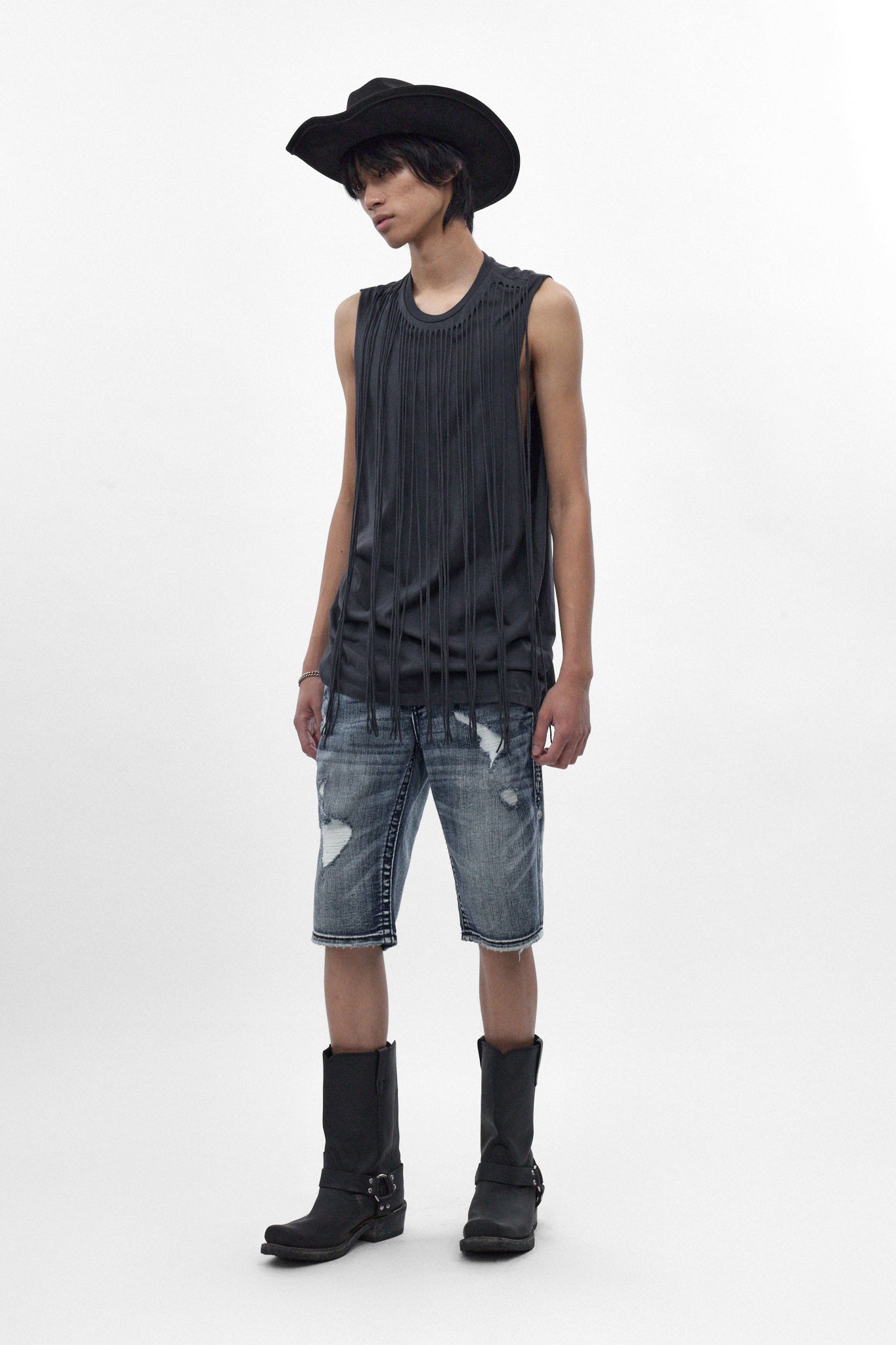 Richie Denim Shorts in Medium Blue
