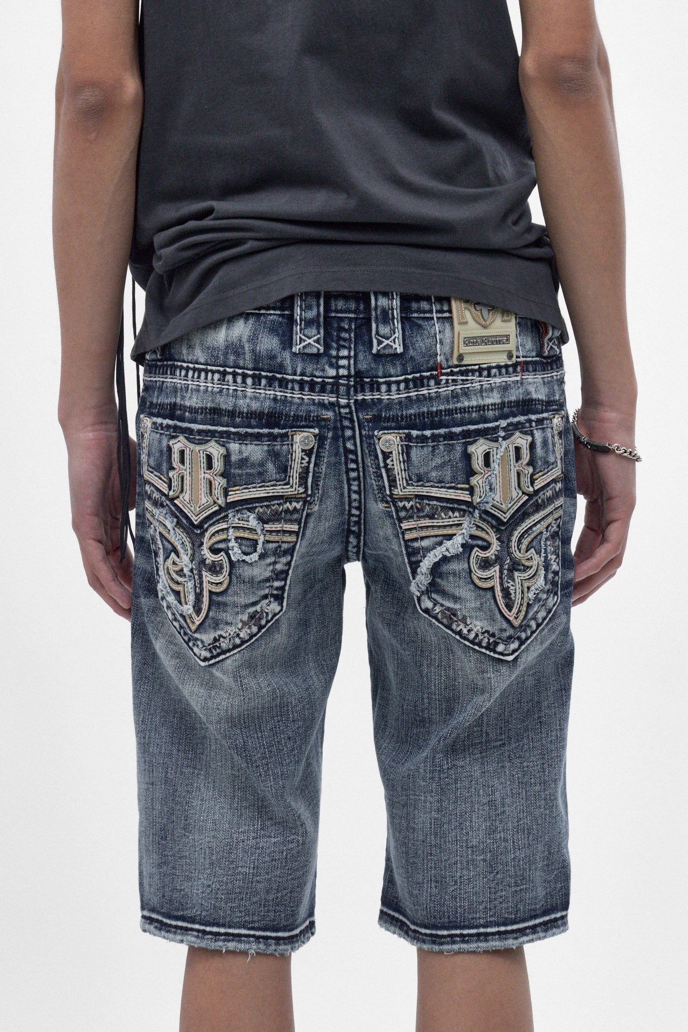 Richie Denim Shorts in Medium Blue