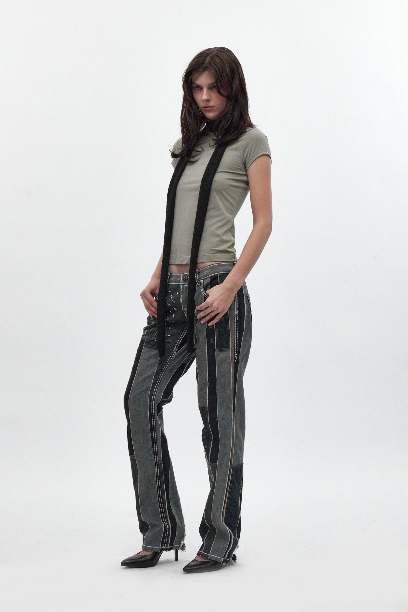 Rock Revival by Jaded London Patchwork Flag Jeans