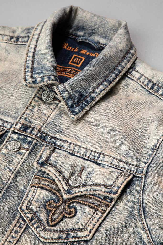 Arther Denim Jacket in Storm