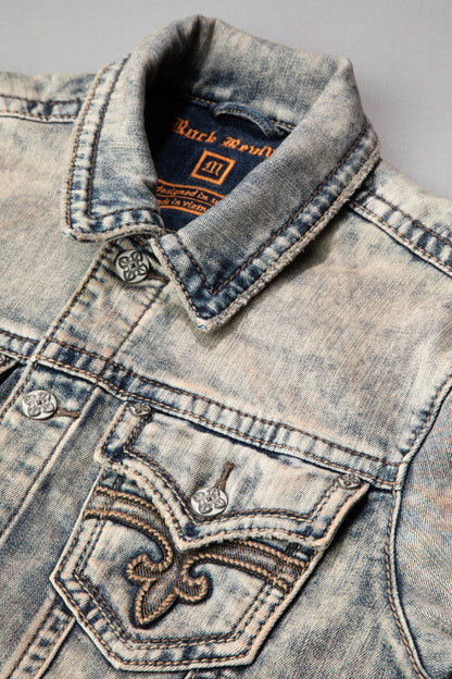 Arther Denim Jacket in Storm