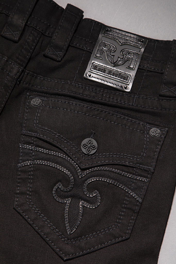Arther Alt Straight Jeans in Black