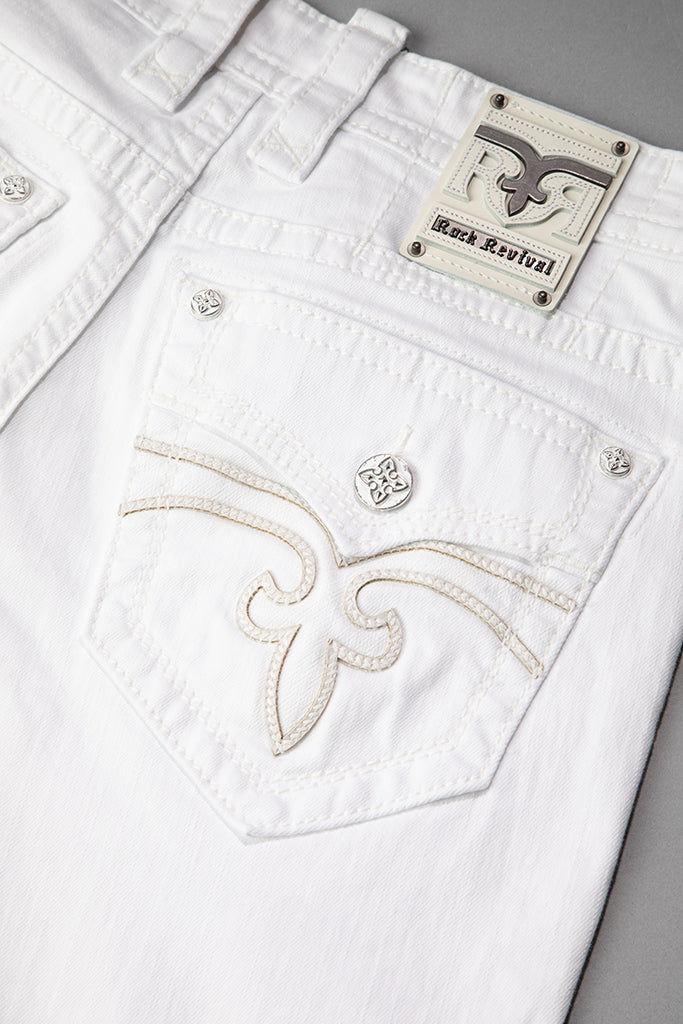 Arther Alt Straight Jeans in White