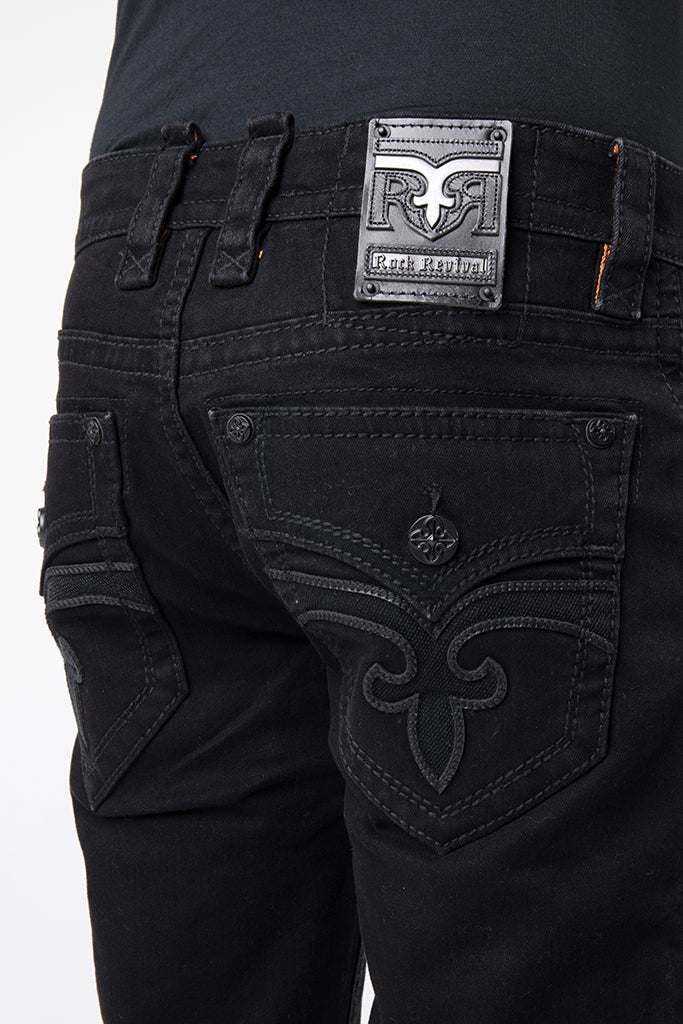Arther Denim Shorts in Black