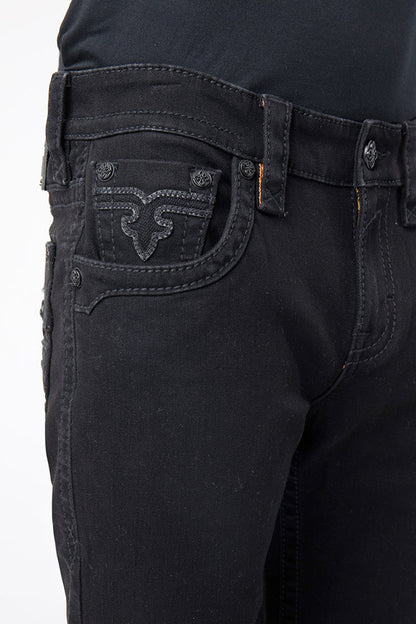 Arther Denim Shorts in Black