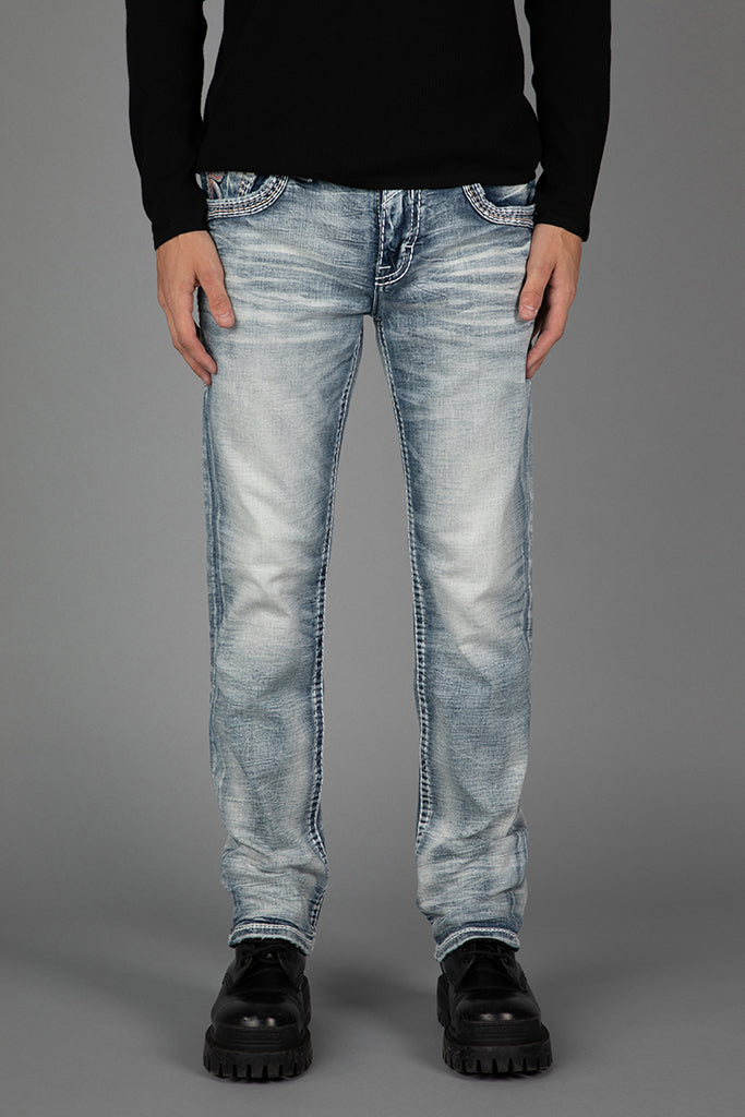 Baxter Straight Jeans in Light Blue