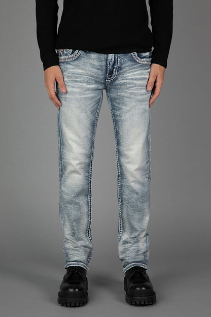 Baxter Straight Jeans in Light Blue