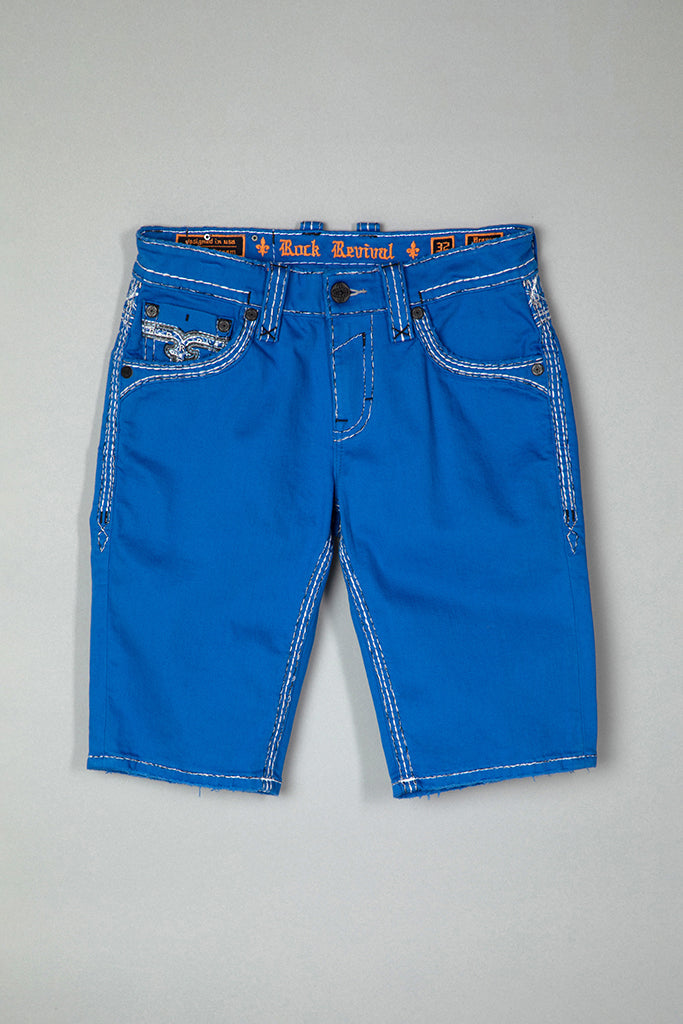 Brayen Denim Shorts in Royal Blue