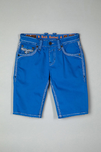 Brayen Denim Shorts in Royal Blue
