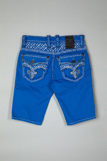 Brayen Denim Shorts in Royal Blue