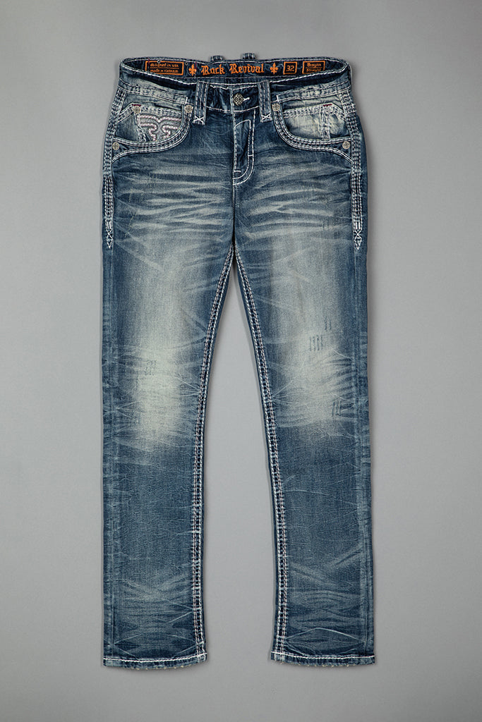 Brayen Straight Jeans in Medium Wash