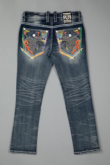 Armie Straight Jeans Medium Blue