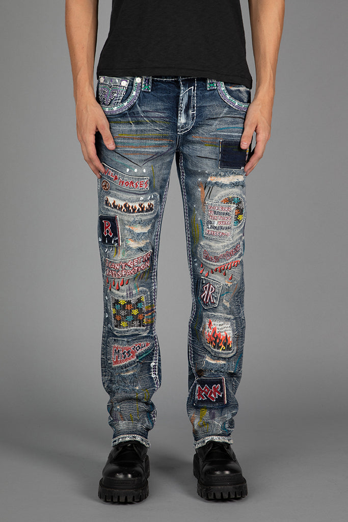 Armie Straight Jeans in Medium Wash