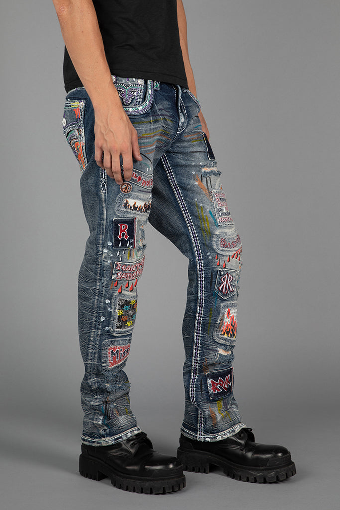 Armie Straight Jeans in Medium Wash
