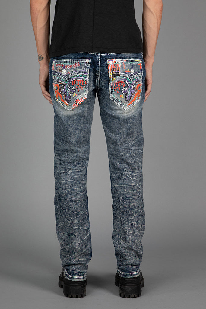 Armie Straight Jeans in Medium Wash