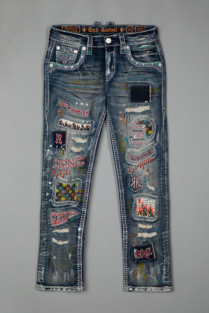 Armie Straight Jeans in Medium Wash
