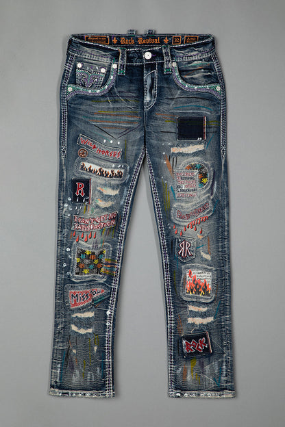 Armie Straight Jeans in Medium Wash