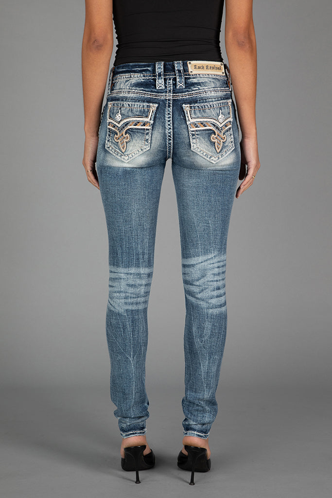 Colleen Skinny Jeans in Medium Blue