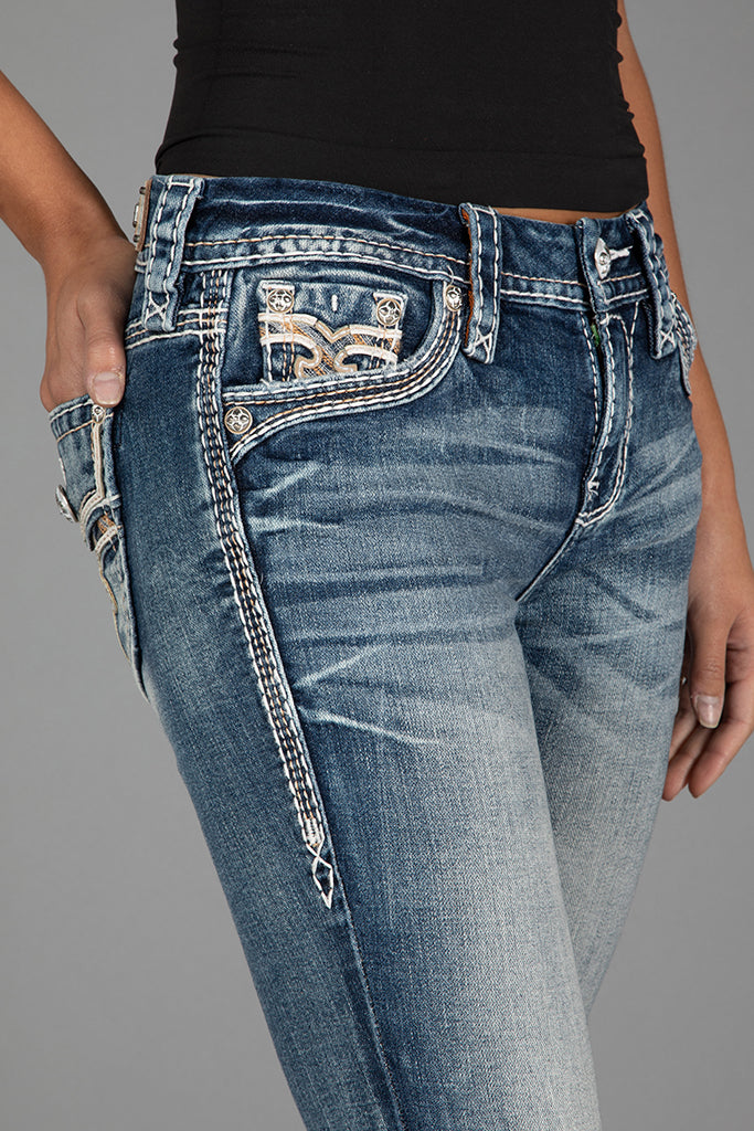 Colleen Skinny Jeans in Medium Blue