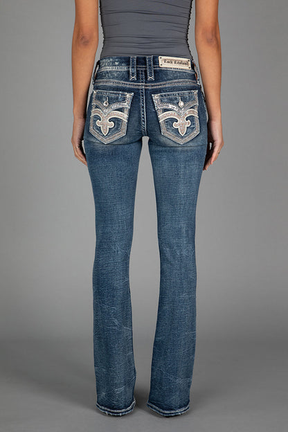Shell Pink Bootcut Jeans
