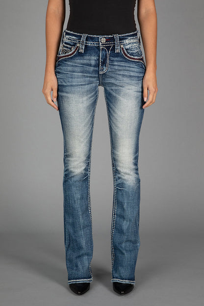 Peacoat Bootcut Jeans