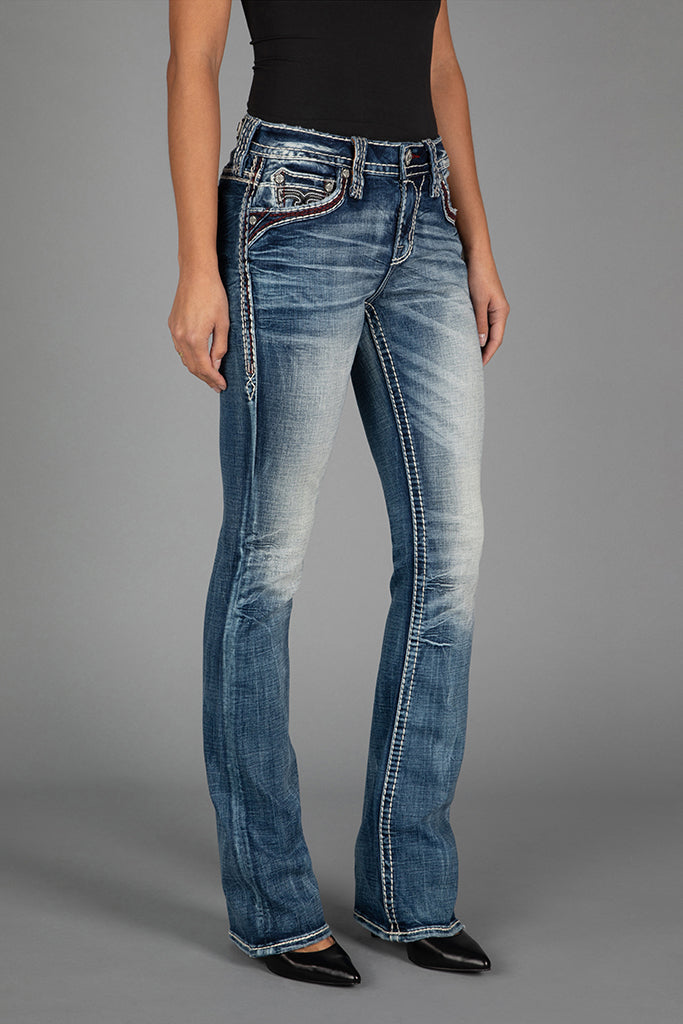 Peacoat Bootcut Jeans