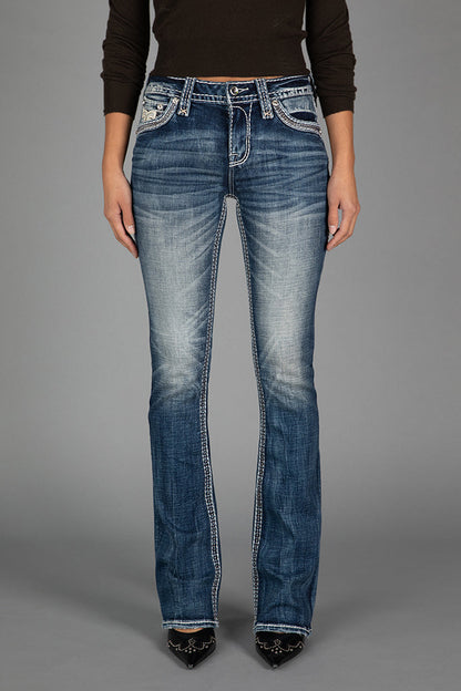 Yucca Bootcut Jeans in Medium Blue