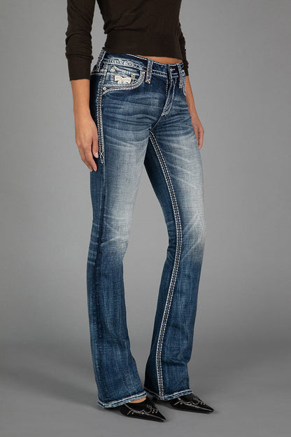 Yucca Bootcut Jeans in Medium Blue