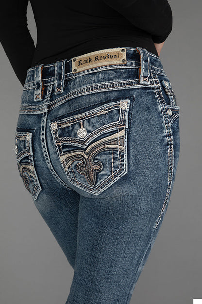 Endive Bootcut Jeans in Medium Blue