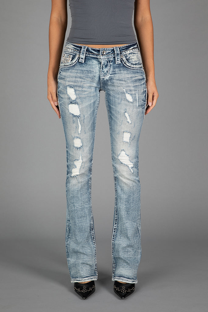 Talisa Low-Rise Bootcut Jeans